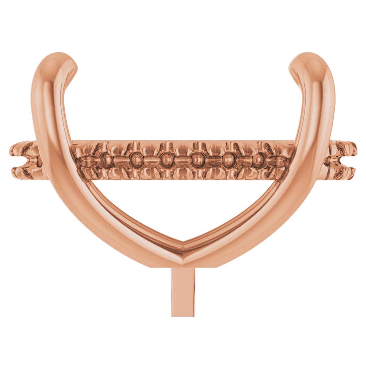 4-Prong Pre-Notched Claw Hidden Halo-Style Peg Setting
