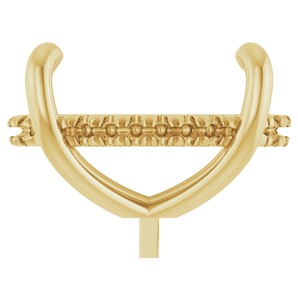 4-Prong Pre-Notched Claw Hidden Halo-Style Peg Setting