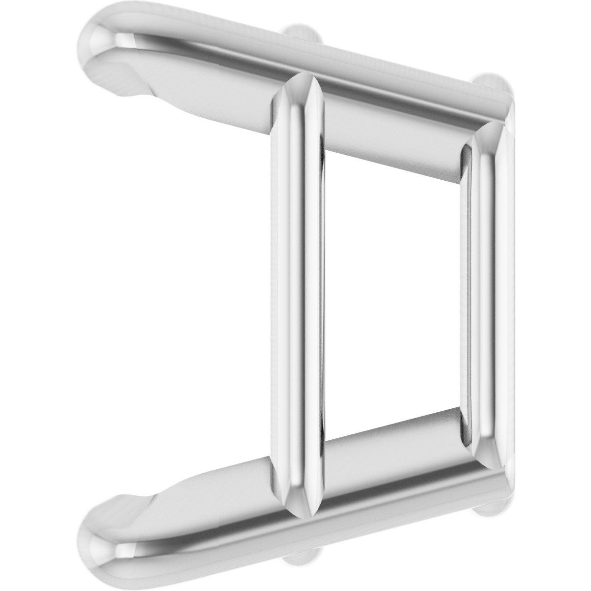 Square 4-Prong Lightweight Earring Setting