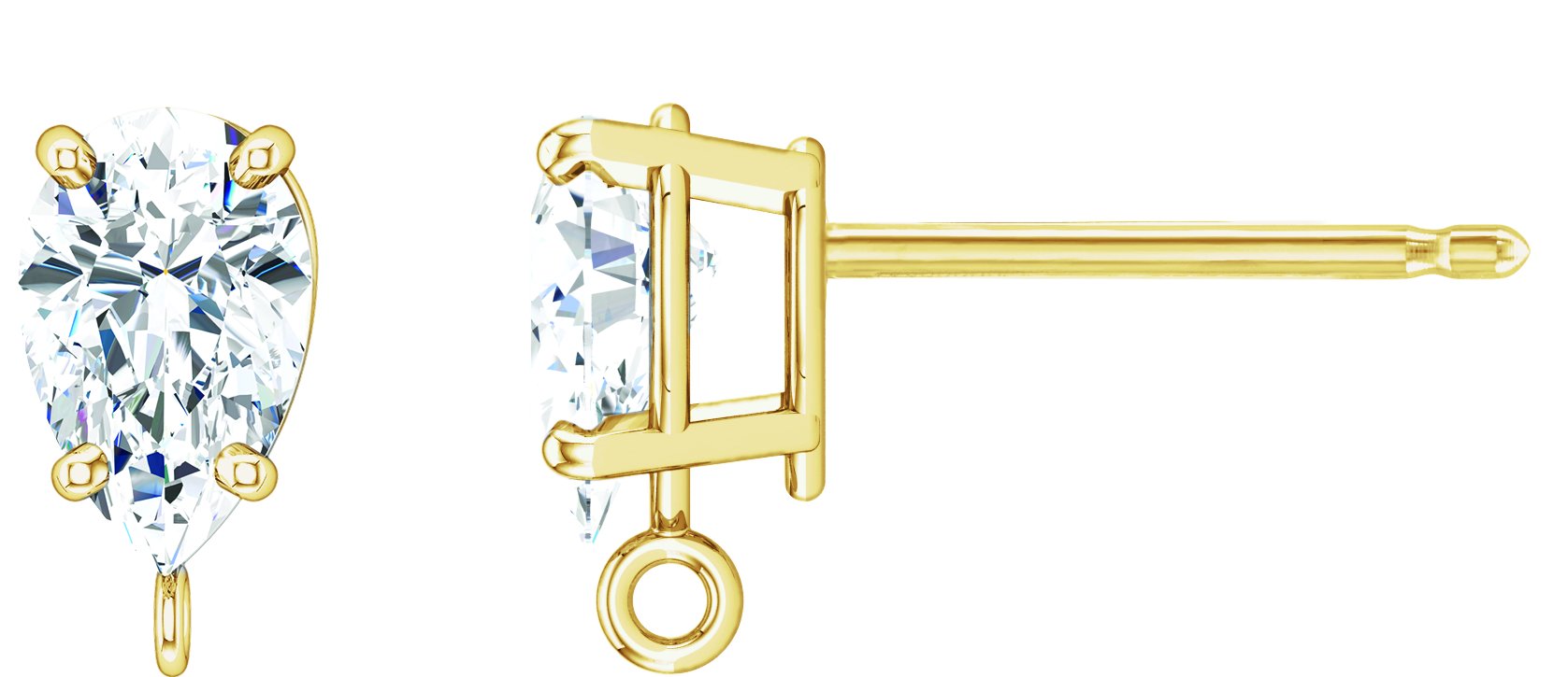 Basket Stud Earring Top