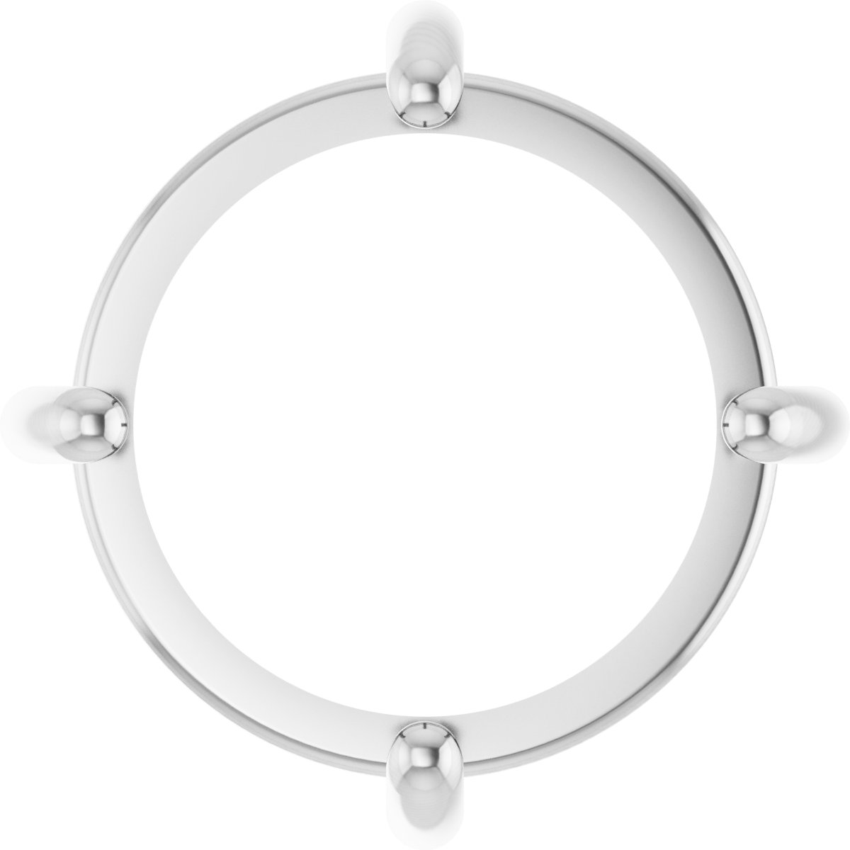 Round 4-Prong Cabochon Pendant