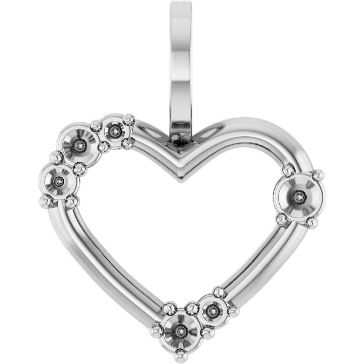 Accented Heart Pendant