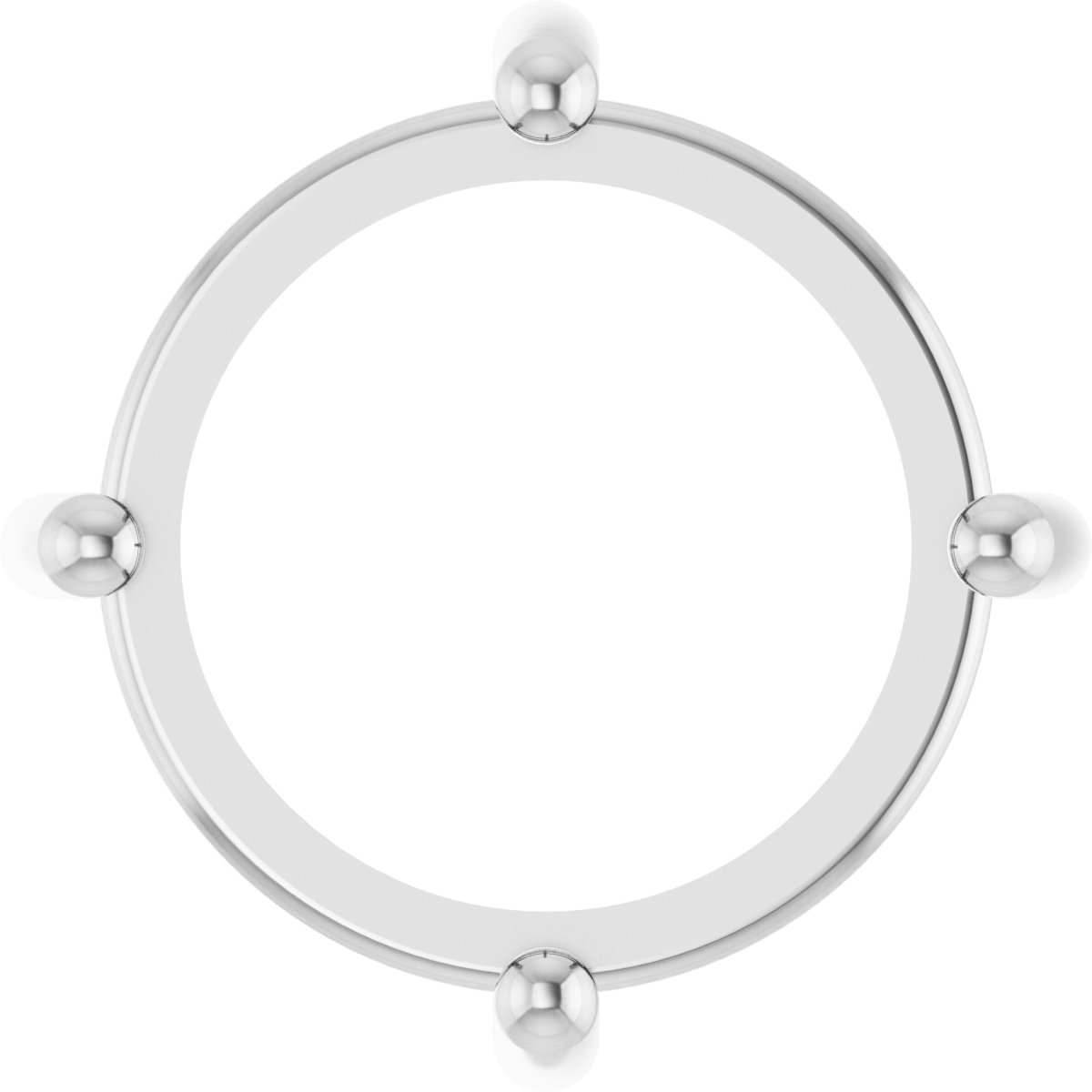 Round 4-Prong Cabochon Pendant