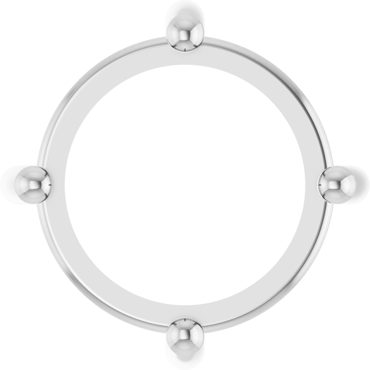 Round 4-Prong Cabochon Pendant