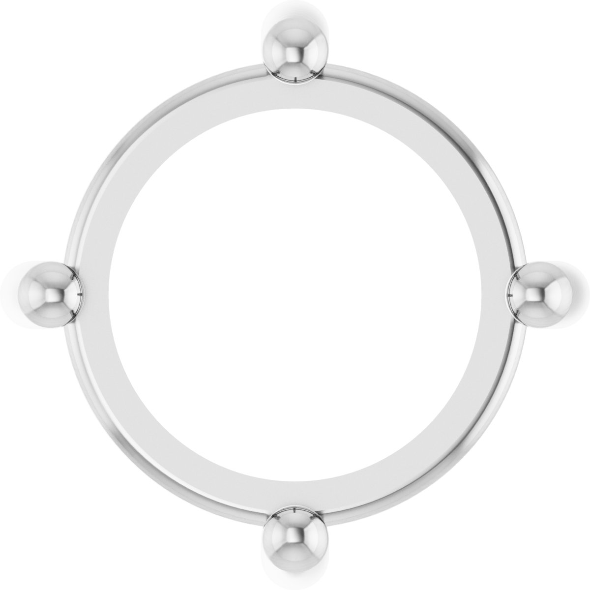 Round 4-Prong Cabochon Pendant