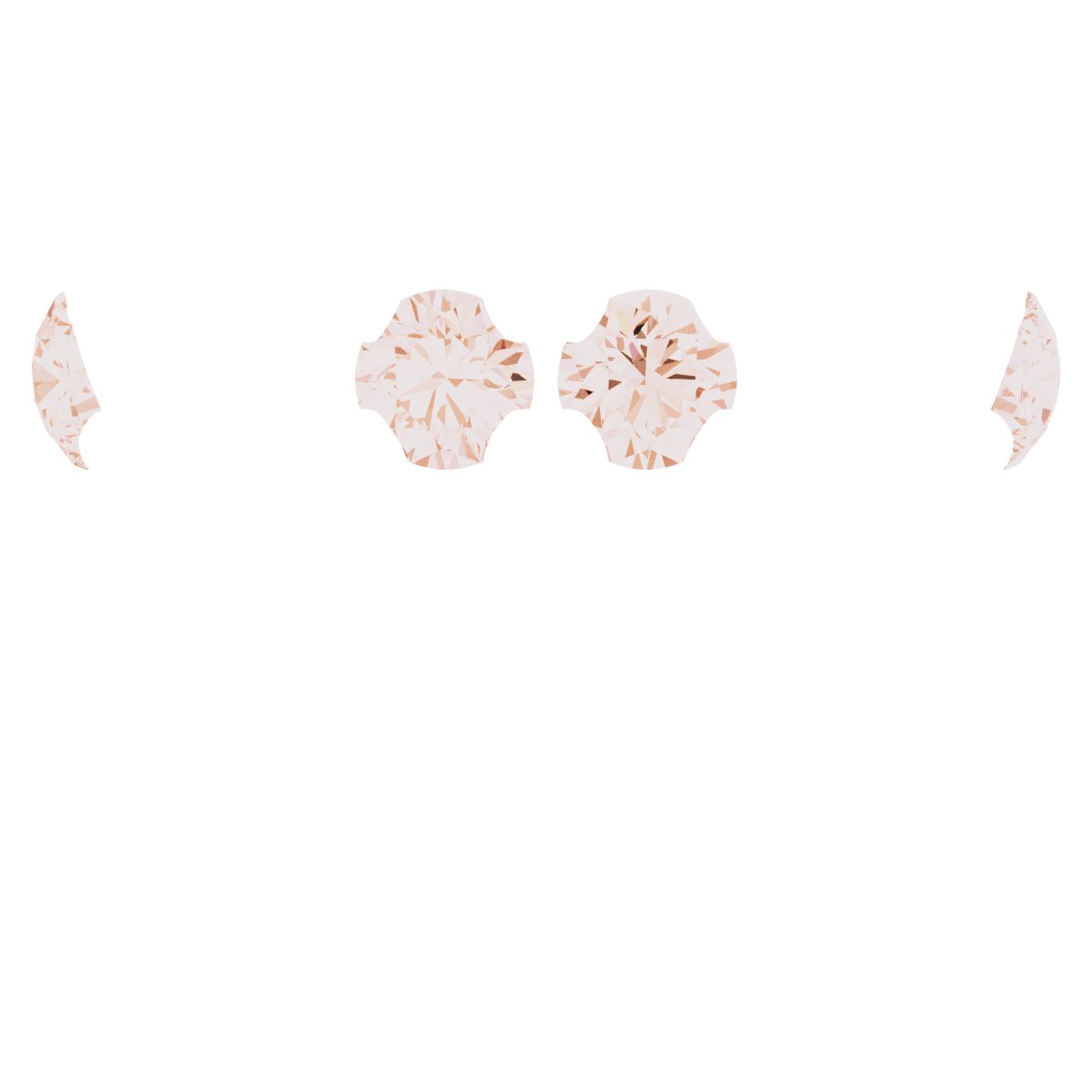 4-Prong Pre-Notched Claw Hidden Halo-Style Peg Setting