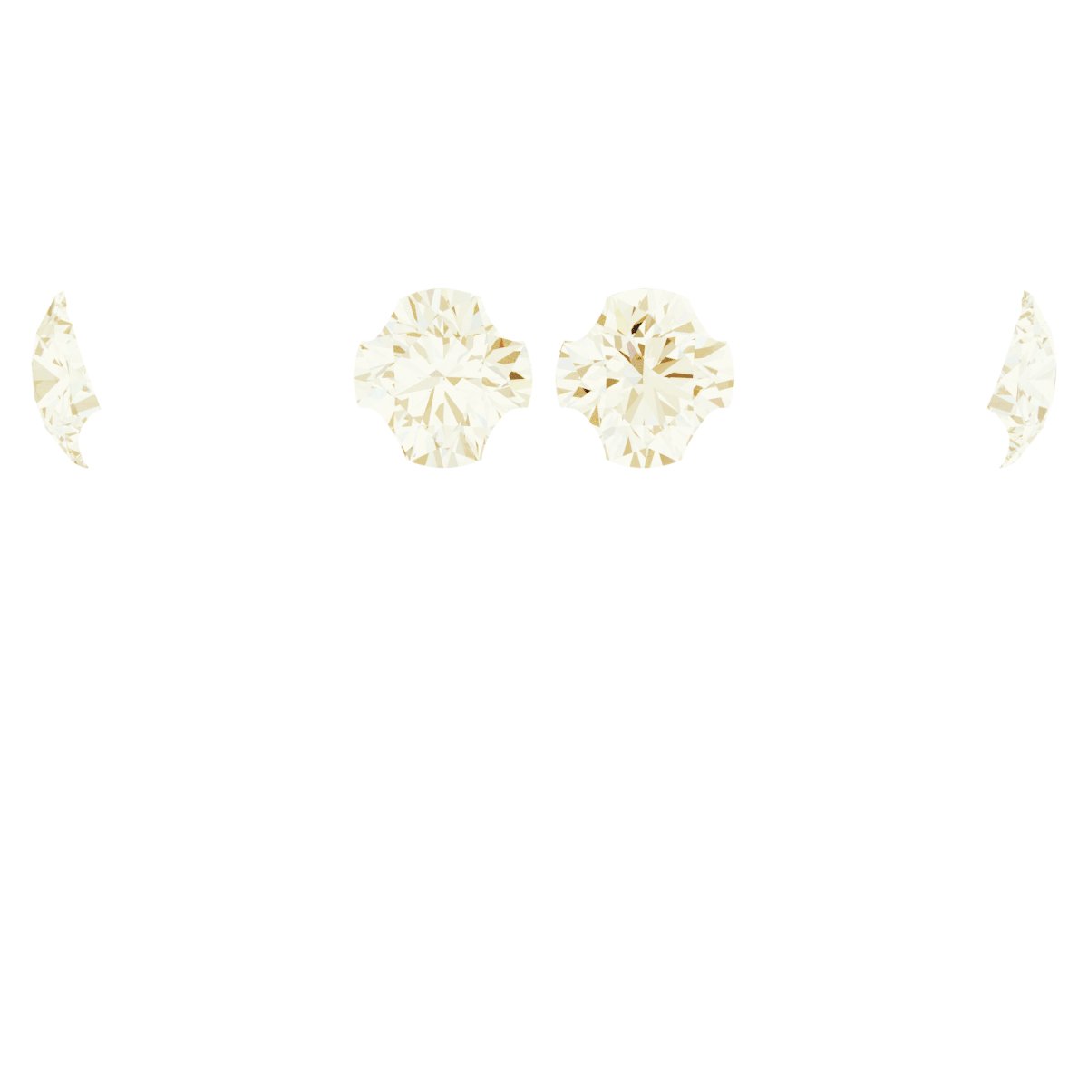 4-Prong Pre-Notched Claw Hidden Halo-Style Peg Setting