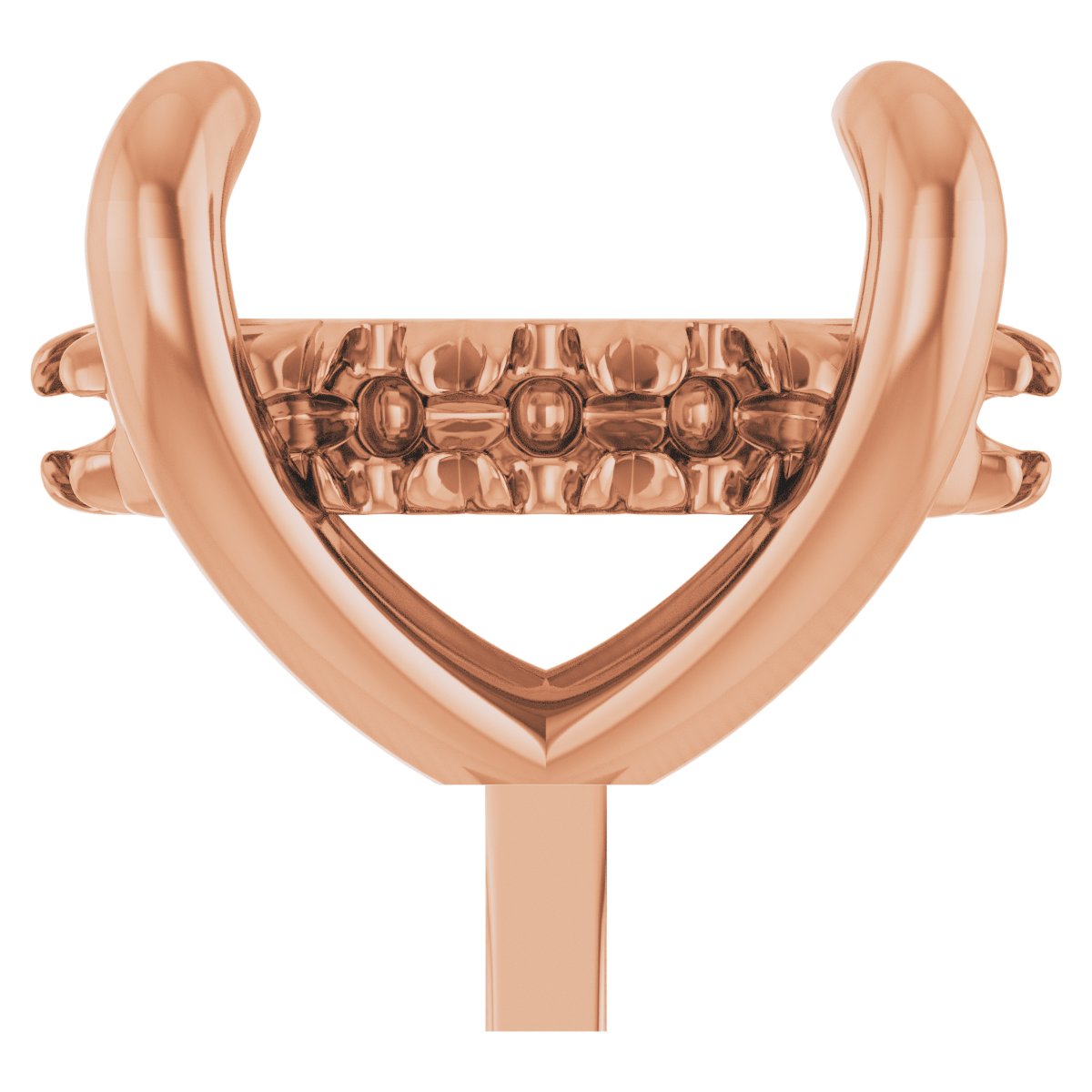 4-Prong Pre-Notched Claw Hidden Halo-Style Peg Setting