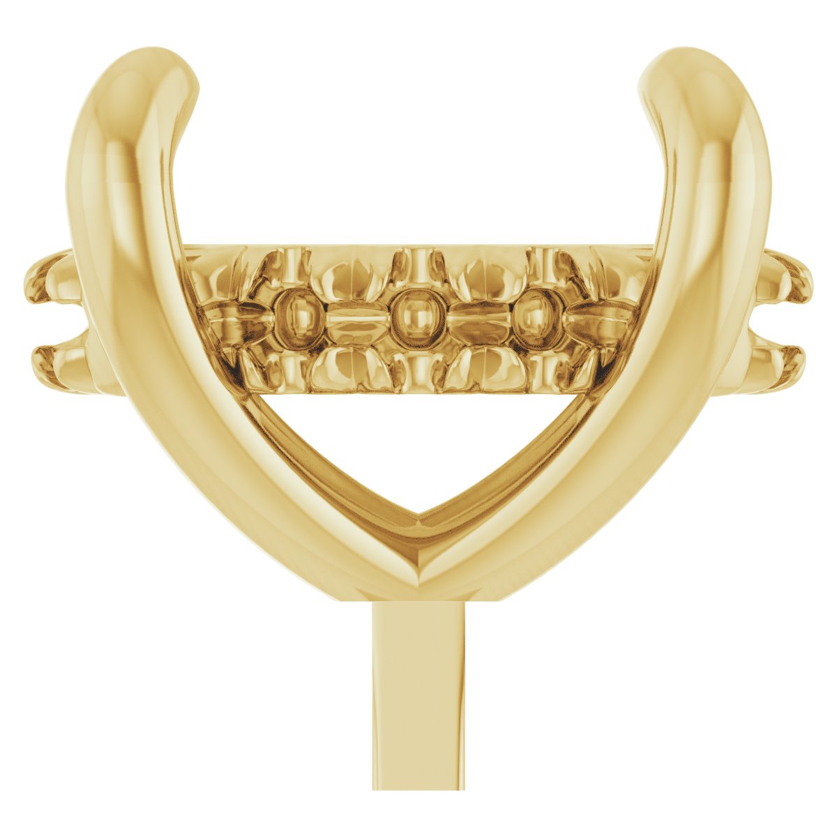 4-Prong Pre-Notched Claw Hidden Halo-Style Peg Setting