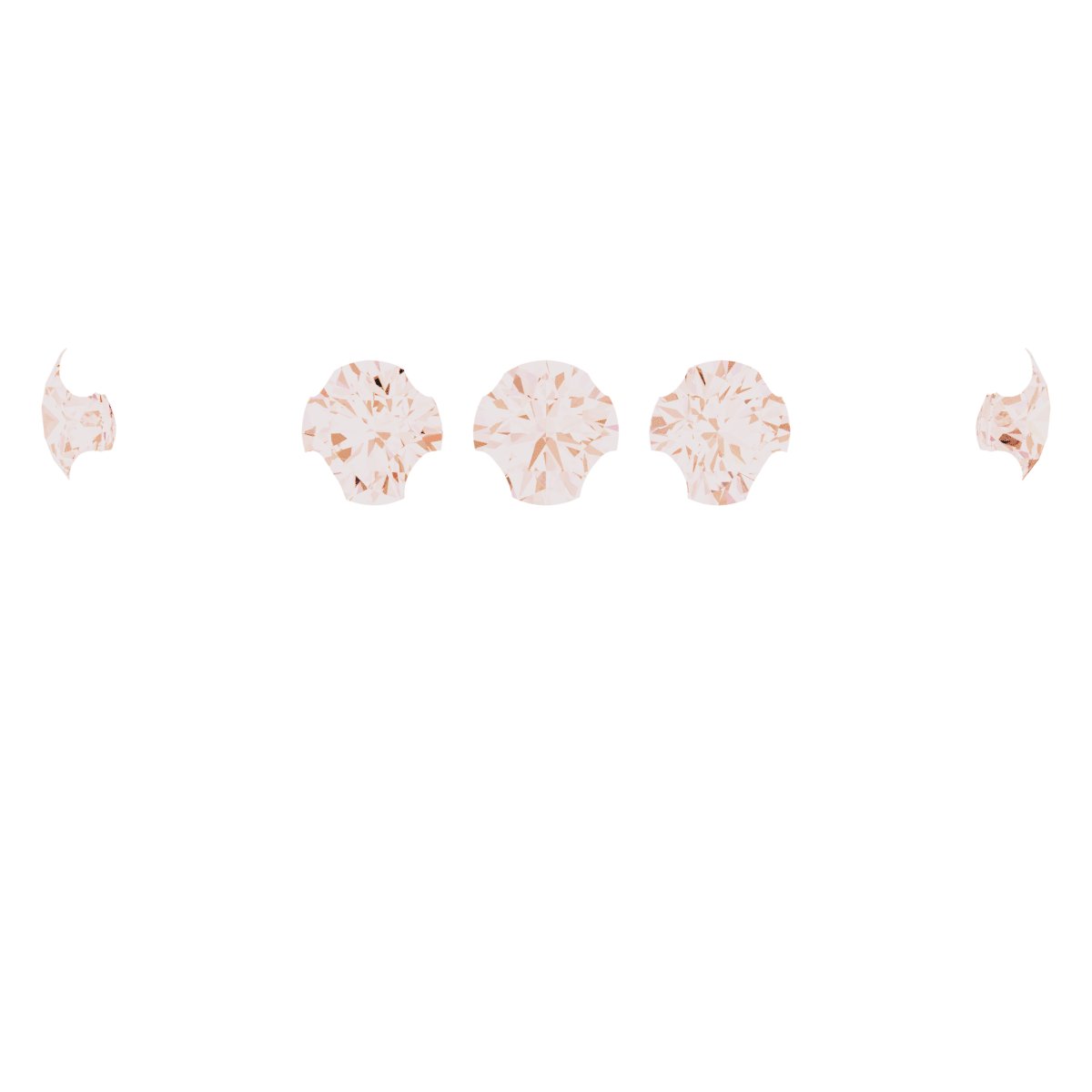 4-Prong Pre-Notched Claw Hidden Halo-Style Peg Setting