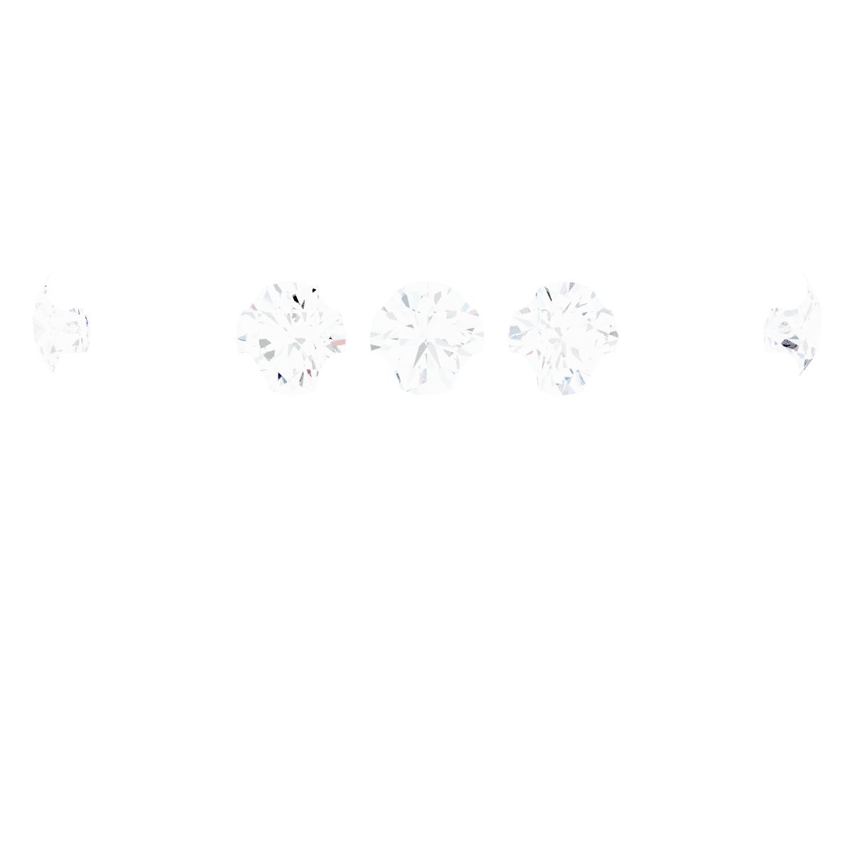 4-Prong Pre-Notched Claw Hidden Halo-Style Peg Setting