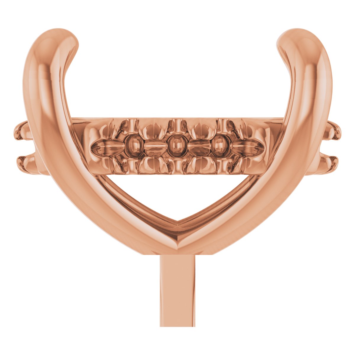 4-Prong Pre-Notched Claw Hidden Halo-Style Peg Setting