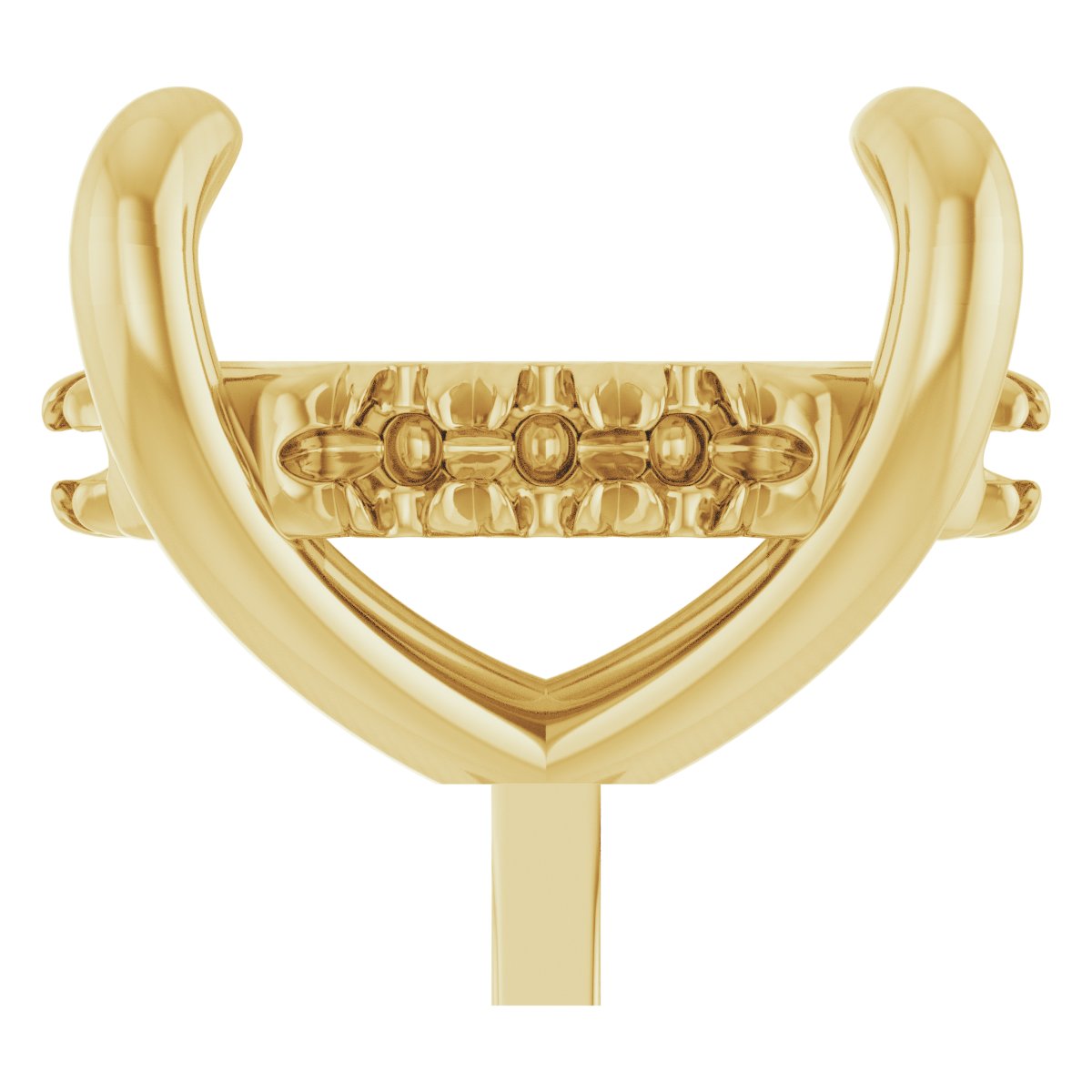 4-Prong Pre-Notched Claw Hidden Halo-Style Peg Setting