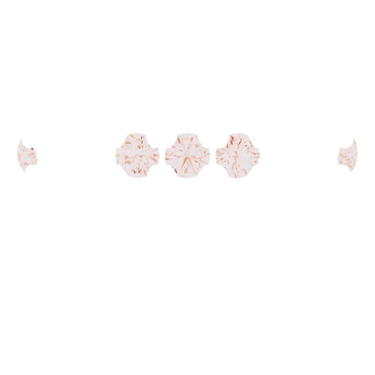 4-Prong Pre-Notched Claw Hidden Halo-Style Peg Setting