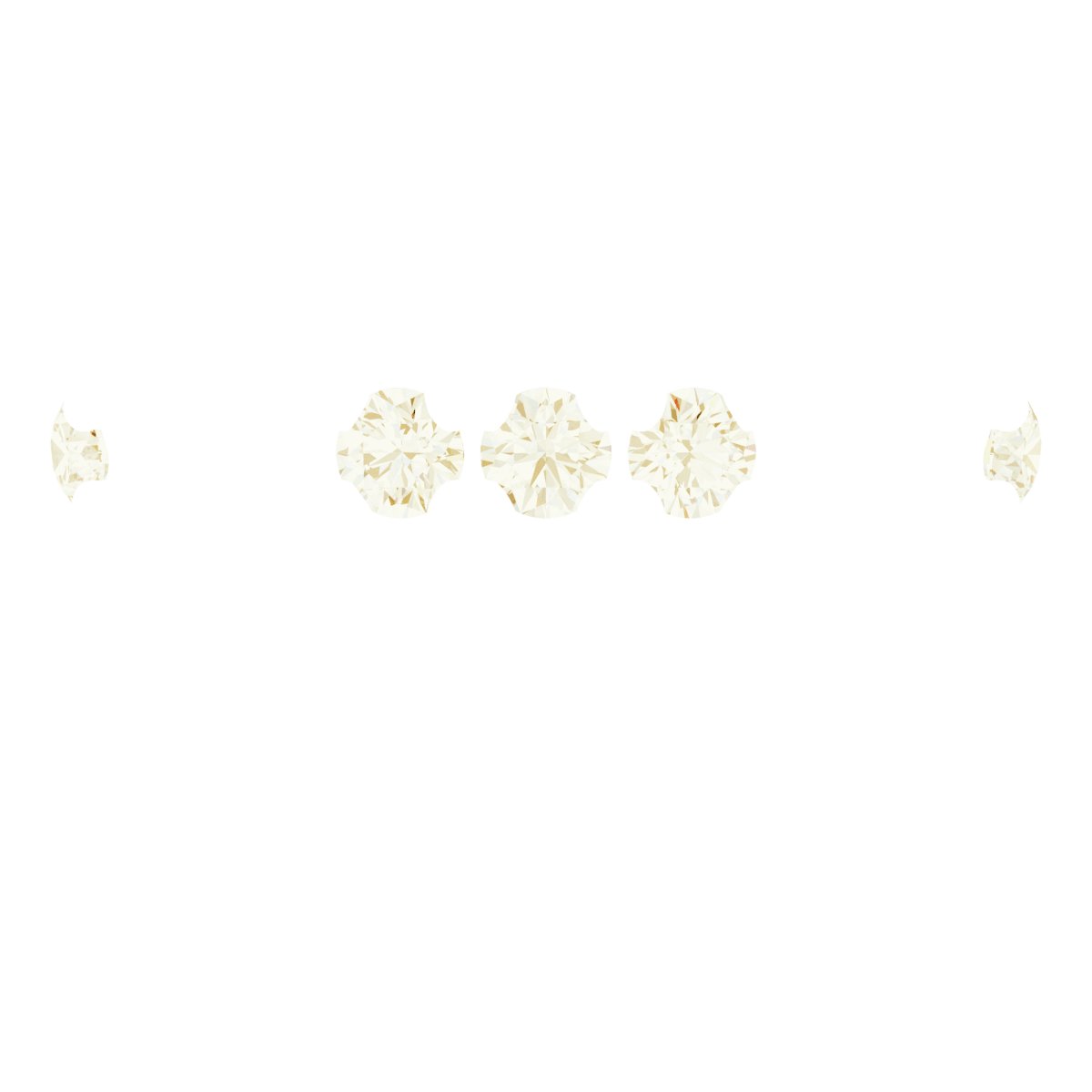 4-Prong Pre-Notched Claw Hidden Halo-Style Peg Setting