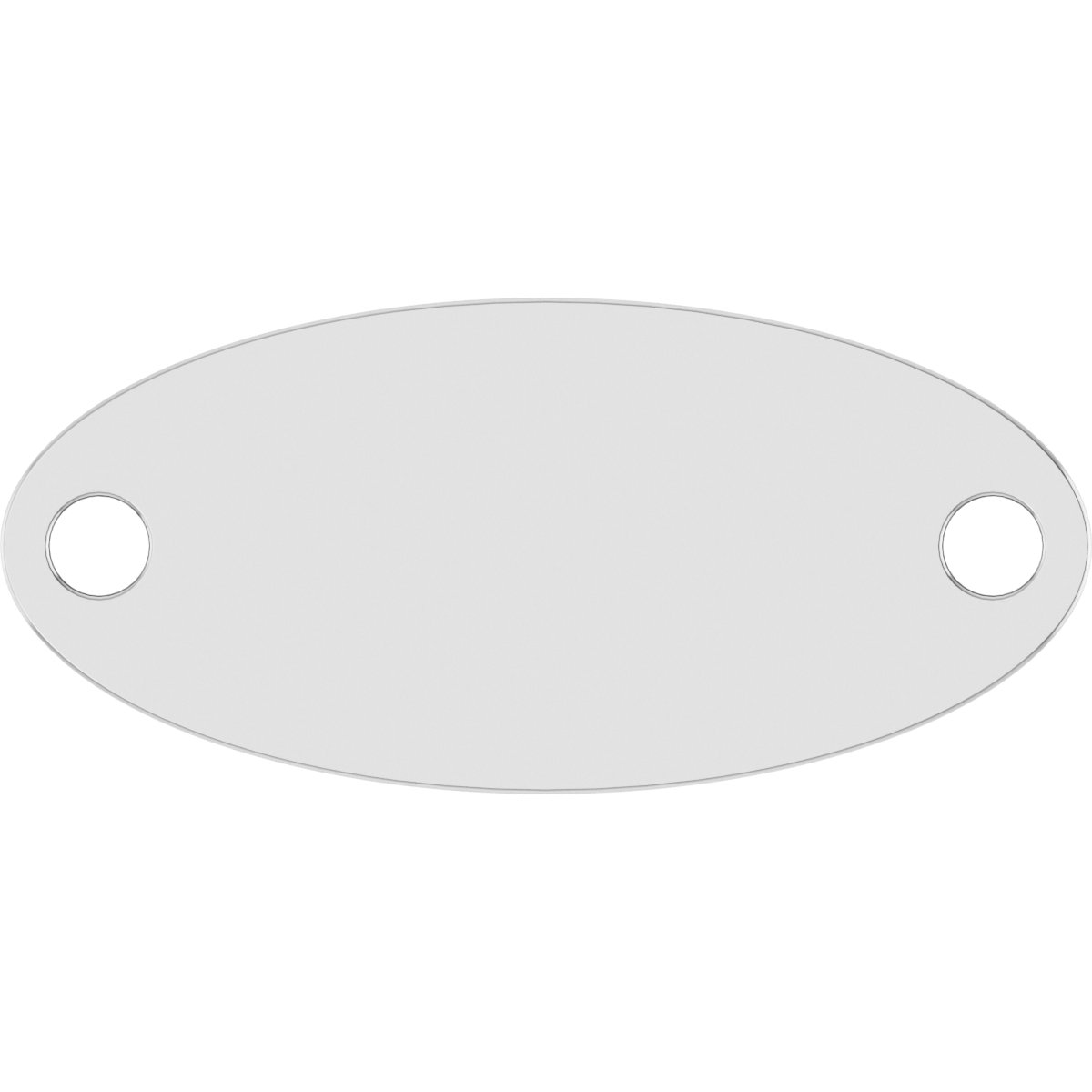 Engravable Oval Bracelet Center