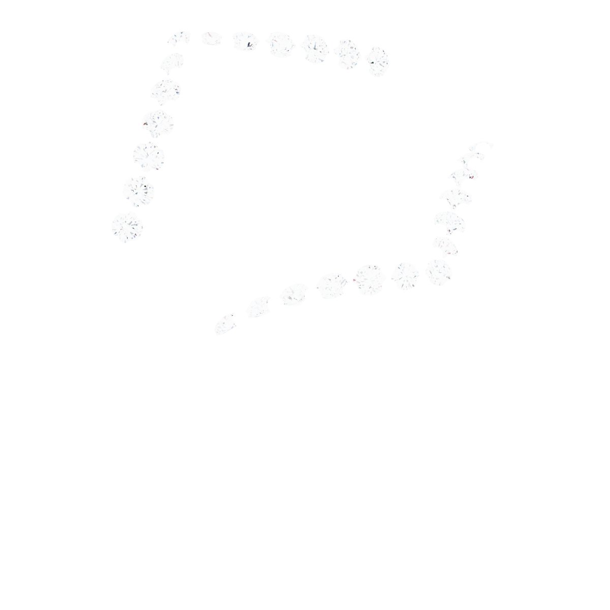 1/6 CTW Natural Diamond Ring Guard – Platinum