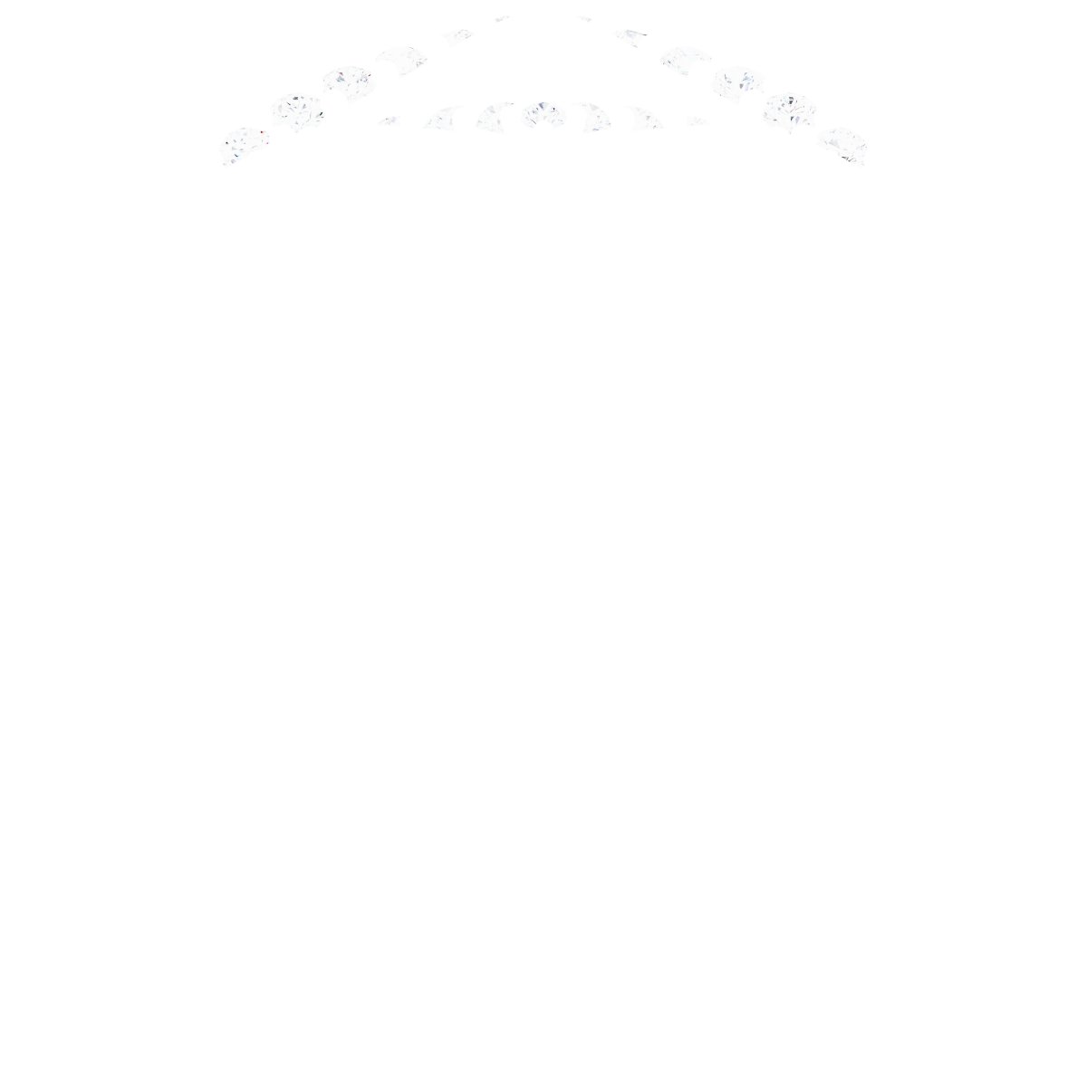 Alternative view of 1/6 CTW Natural Diamond Ring Guard – Platinum
