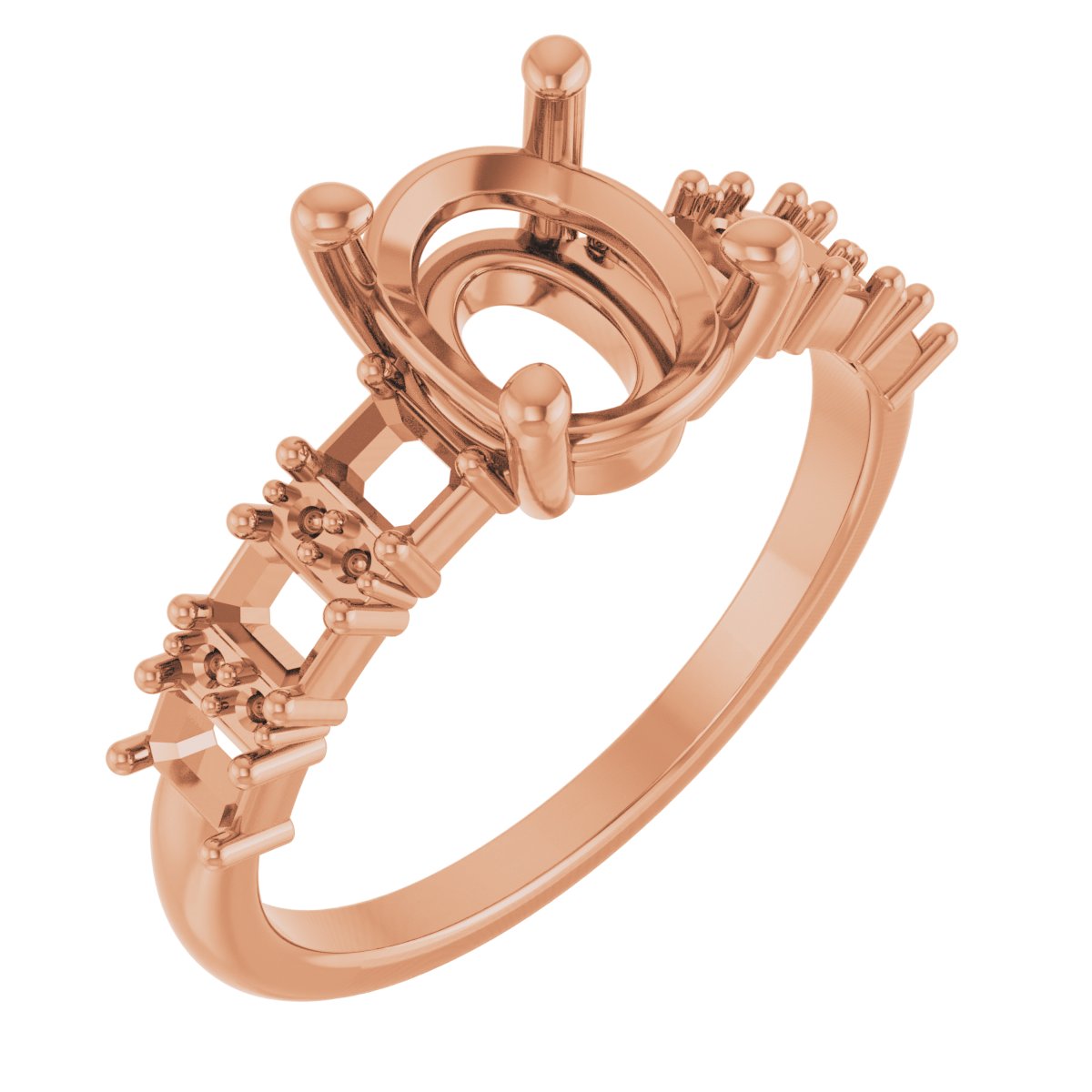 Accented Engagement Ring or Band