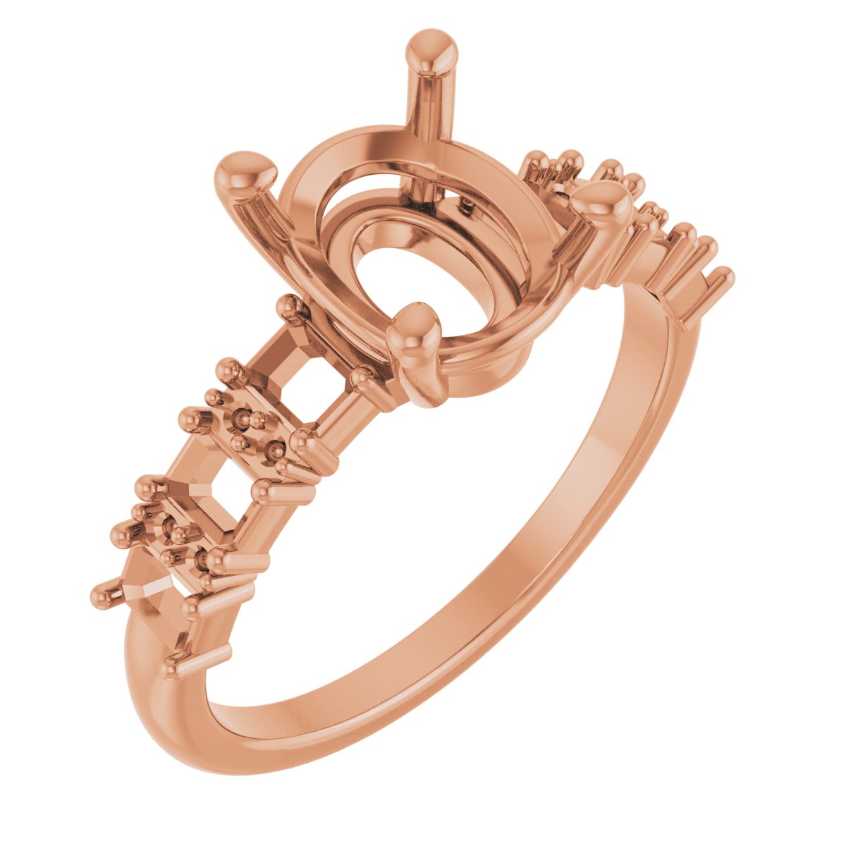 Accented Engagement Ring or Band