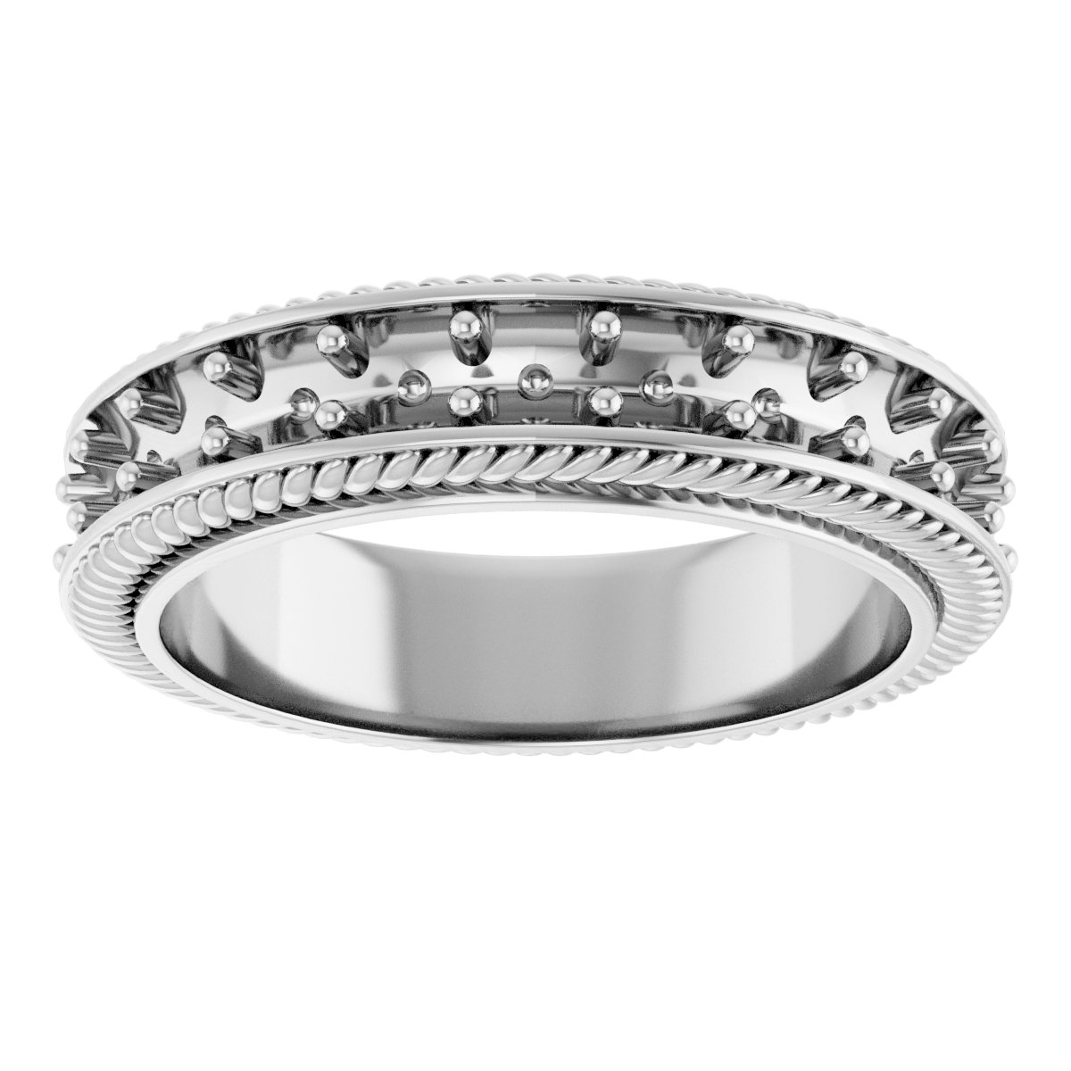 3 mm Round Eternity Band Mounting view 3