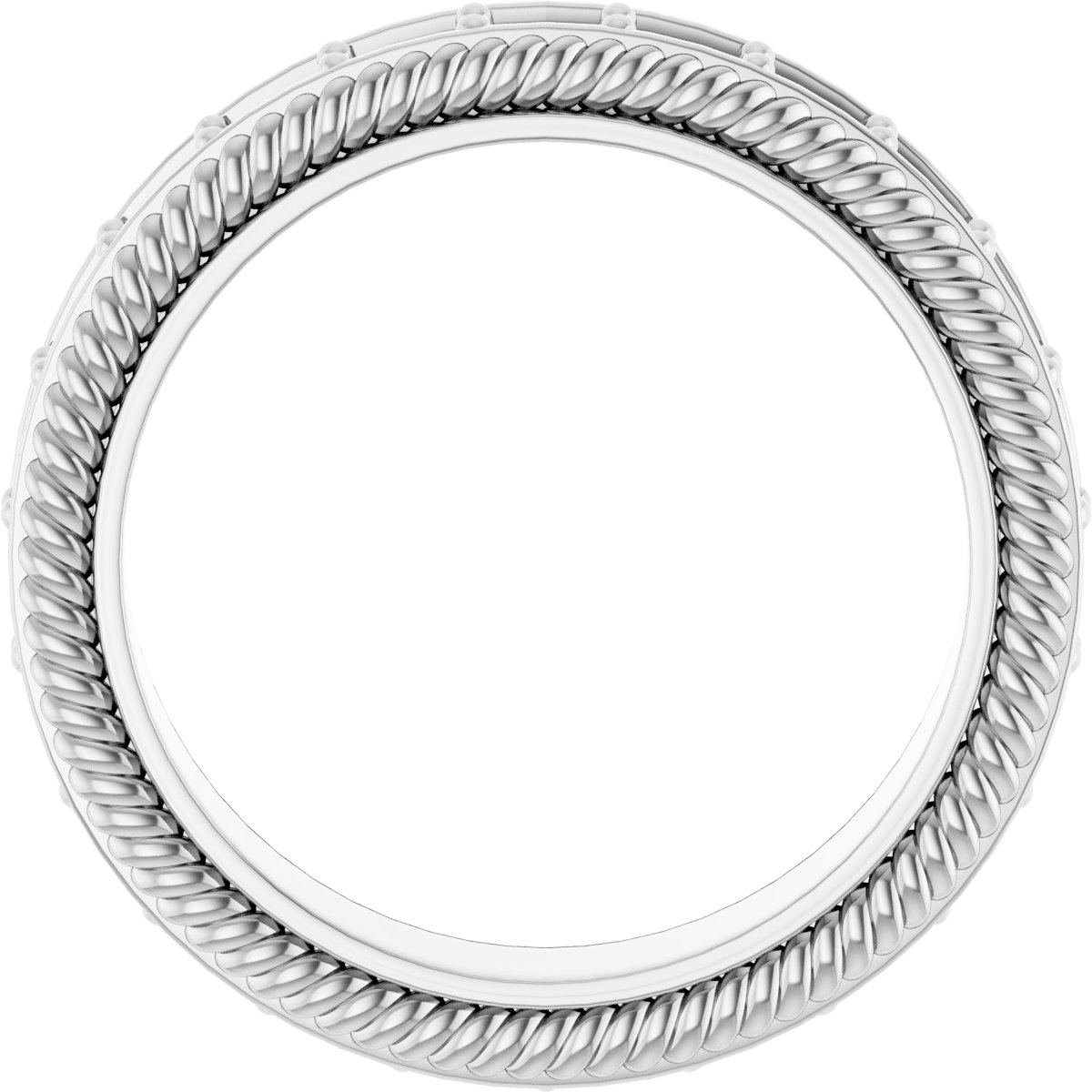 3 mm Round Eternity Band Mounting view 2