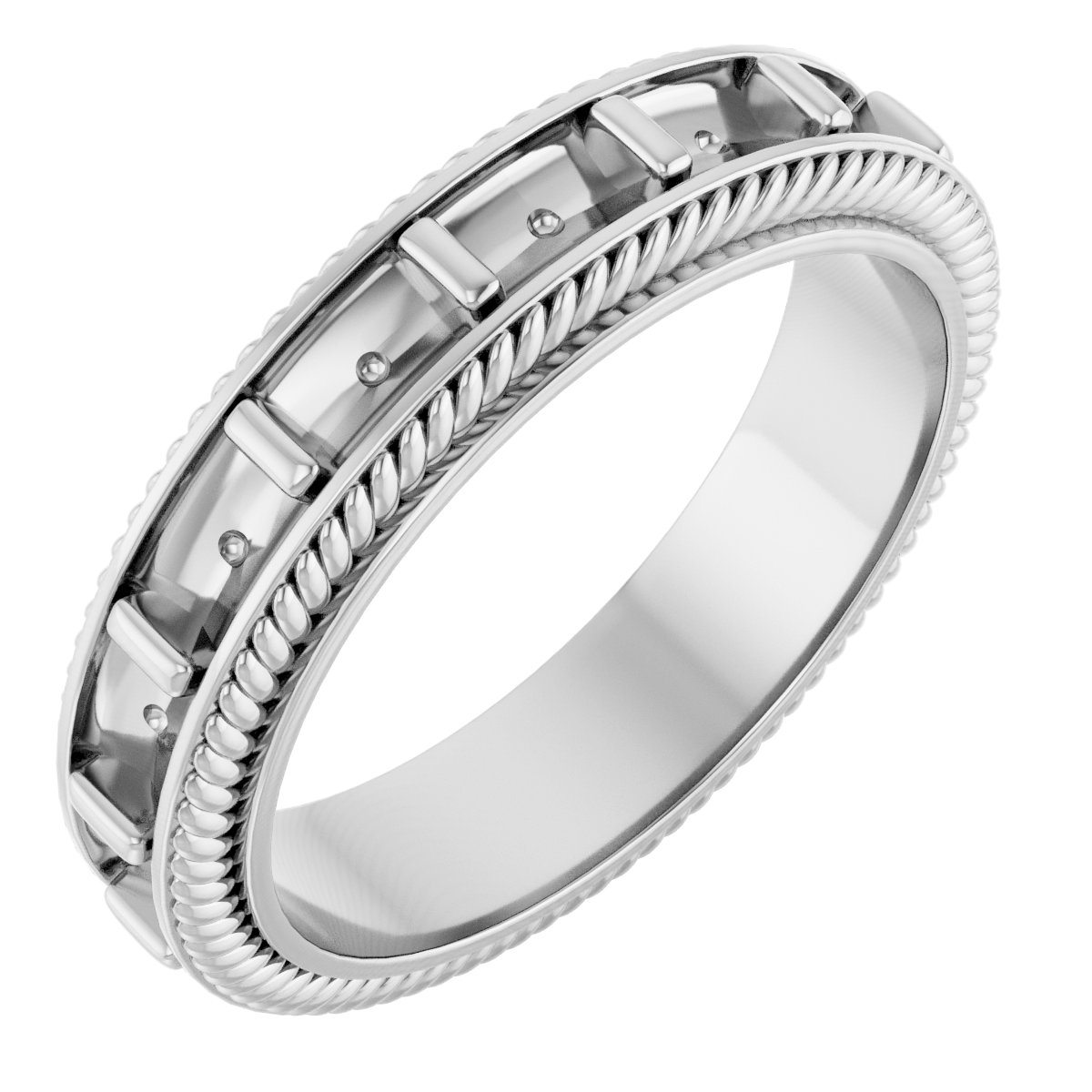 Rope Edge Eternity Band