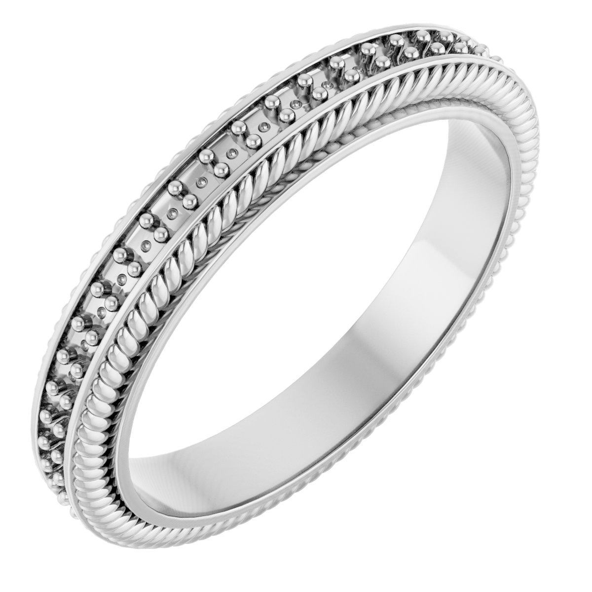 Rope Edge Eternity Band