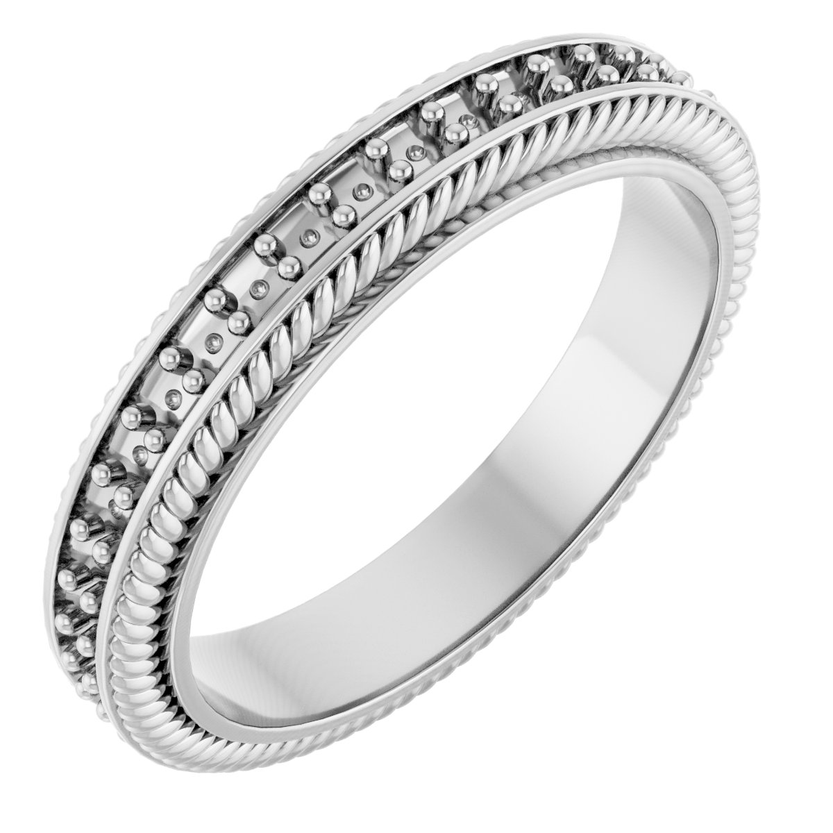 Rope Edge Eternity Band