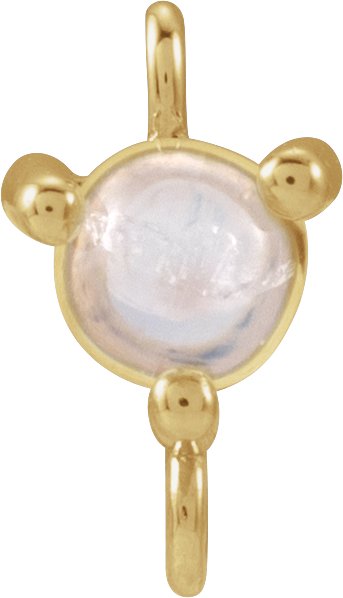 Round 3-Prong Cabochon Link