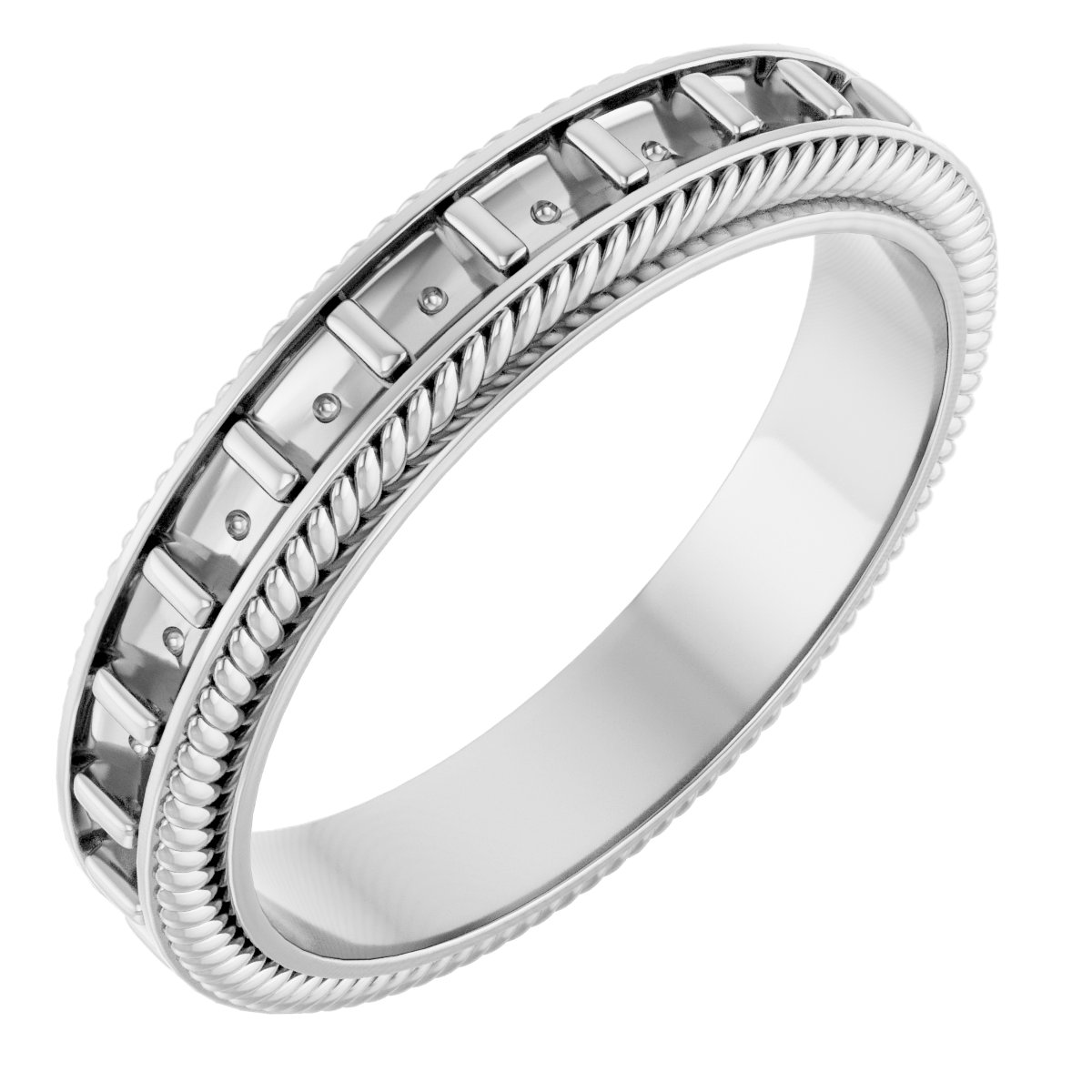 Rope Edge Eternity Band