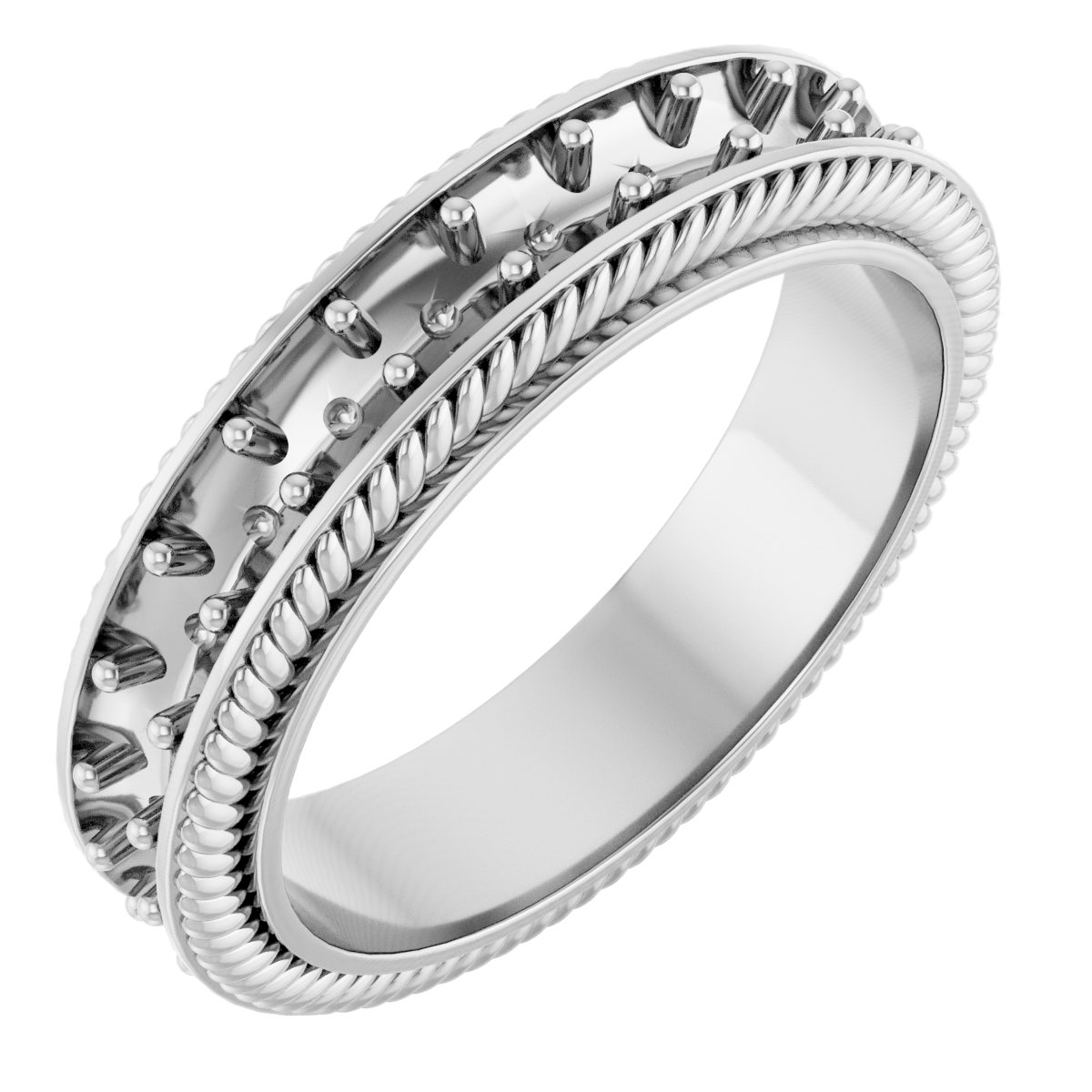 Rope Edge Eternity Band