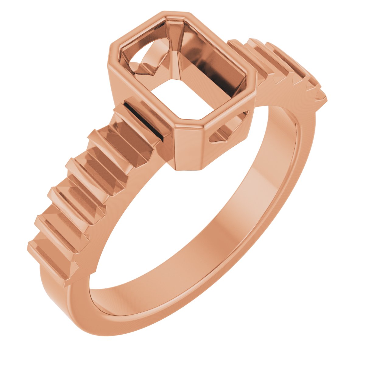 Bezel-Set Accented Engagement Ring or Band