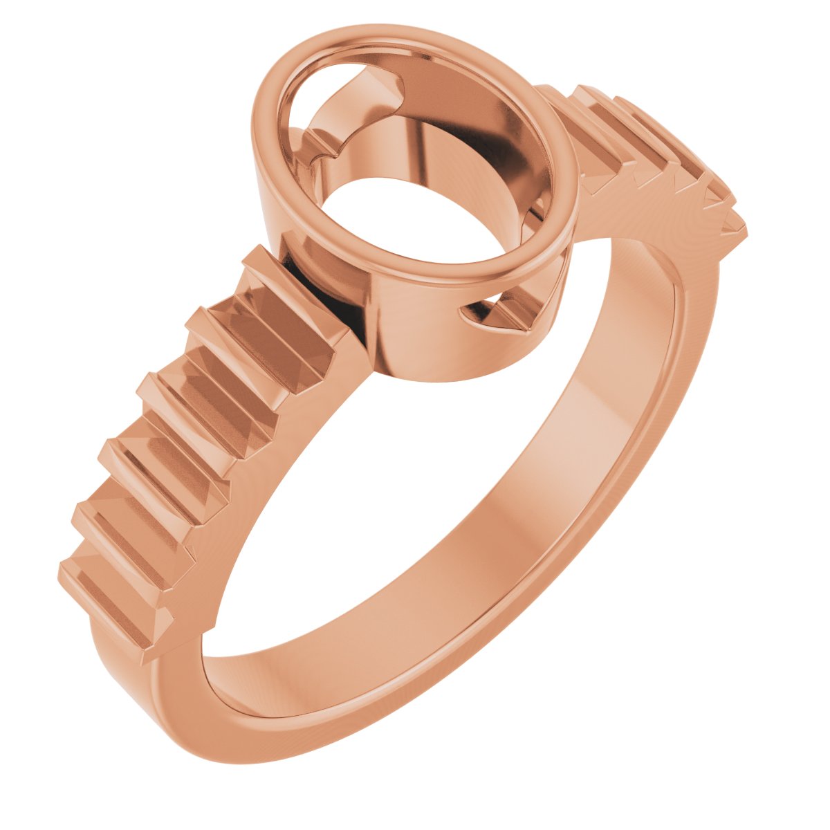 Bezel-Set Accented Engagement Ring or Band