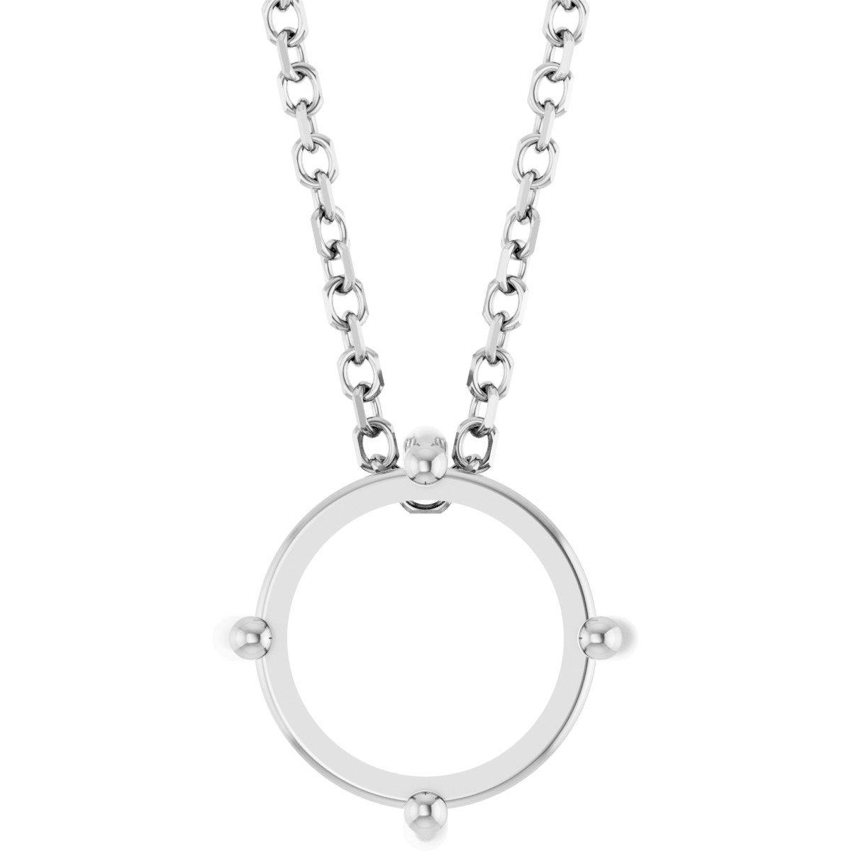 Round 4-Prong Cabochon Pendant