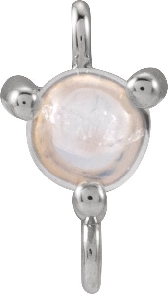 Round 3-Prong Cabochon Link