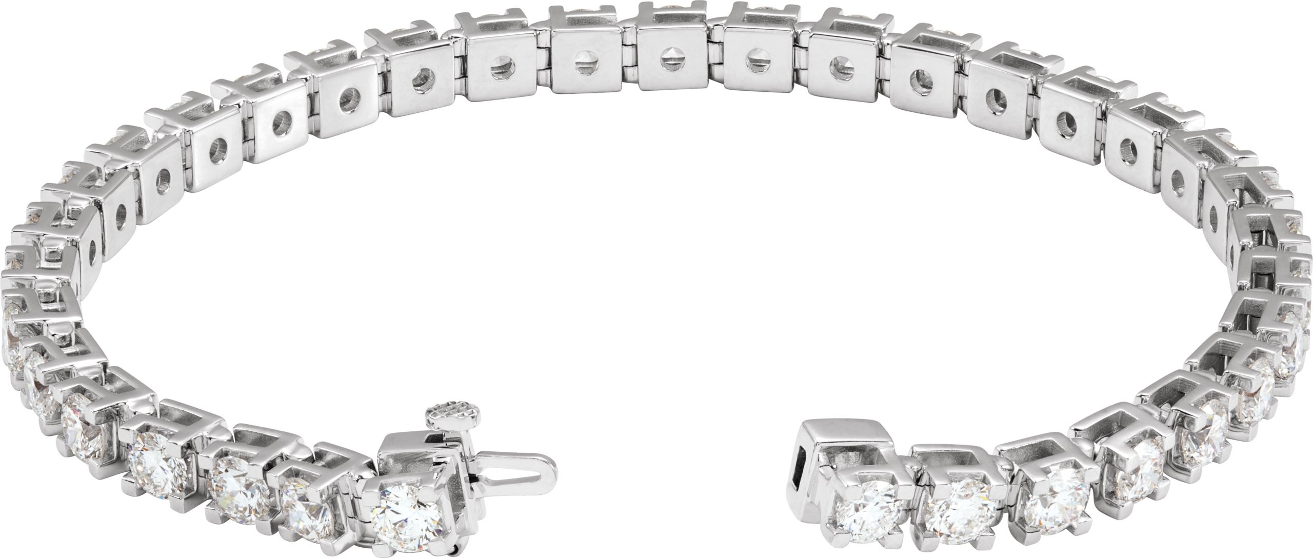 14K White 8 CTW Lab-Grown Diamond Line 7 1/4 Bracelet