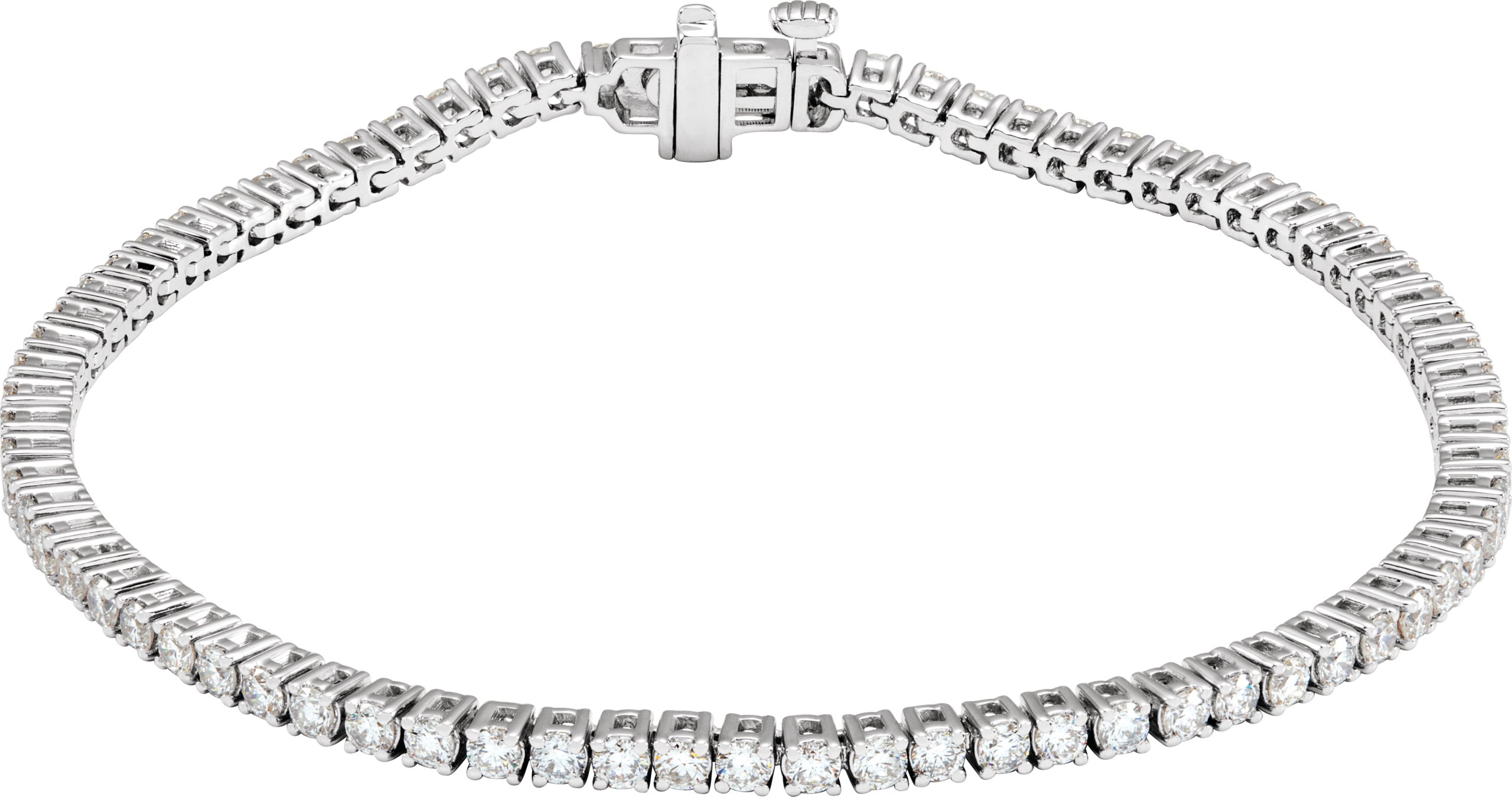 12 CTW Lab-Grown Diamond Line 7" Bracelet
