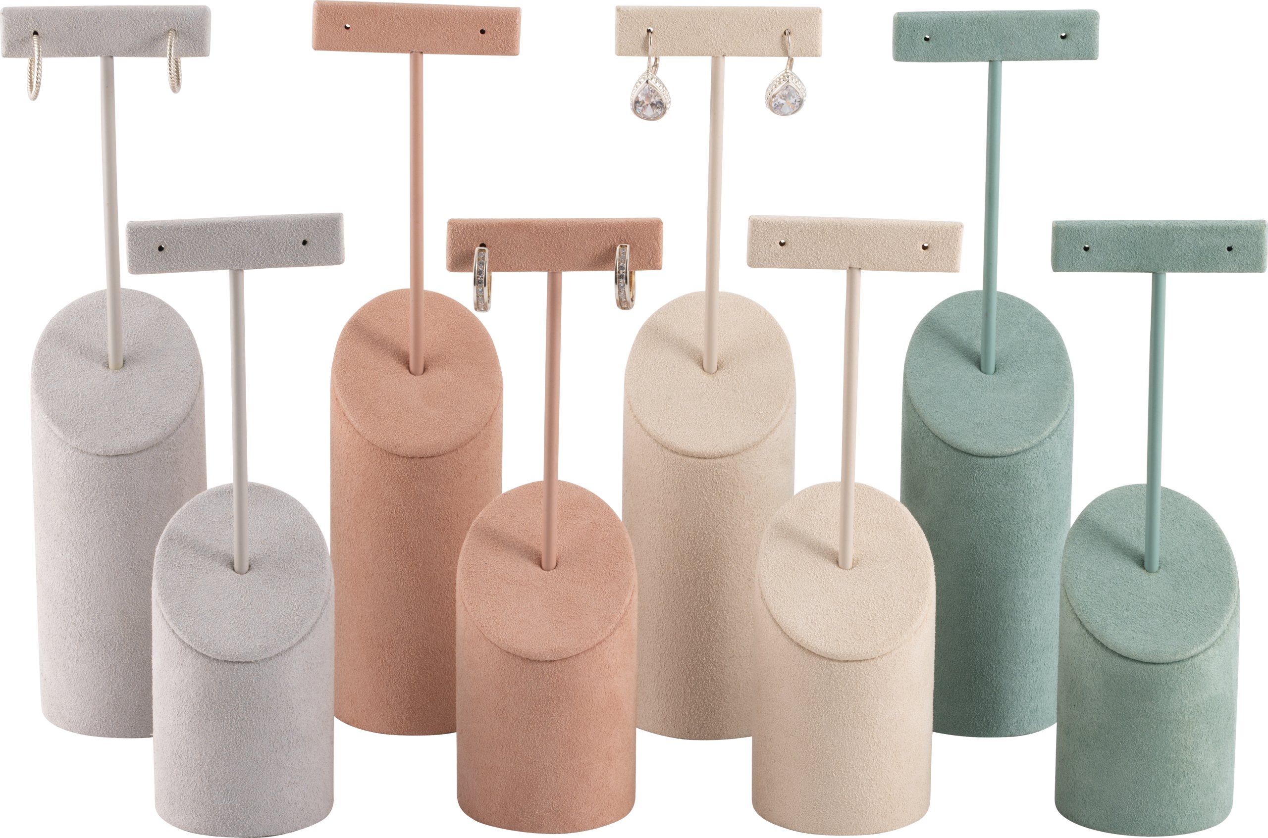 Suede Earring Display Tree Stand