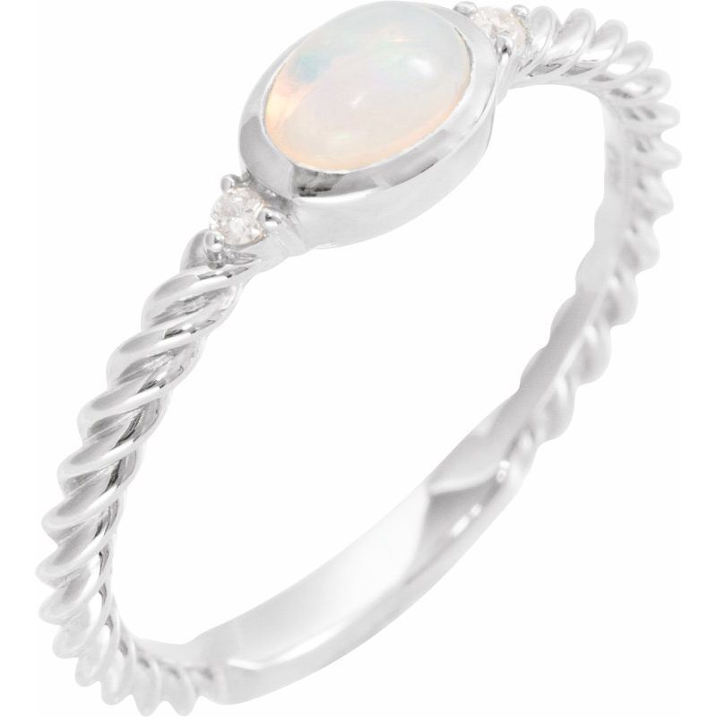 Accented Cabochon Ring