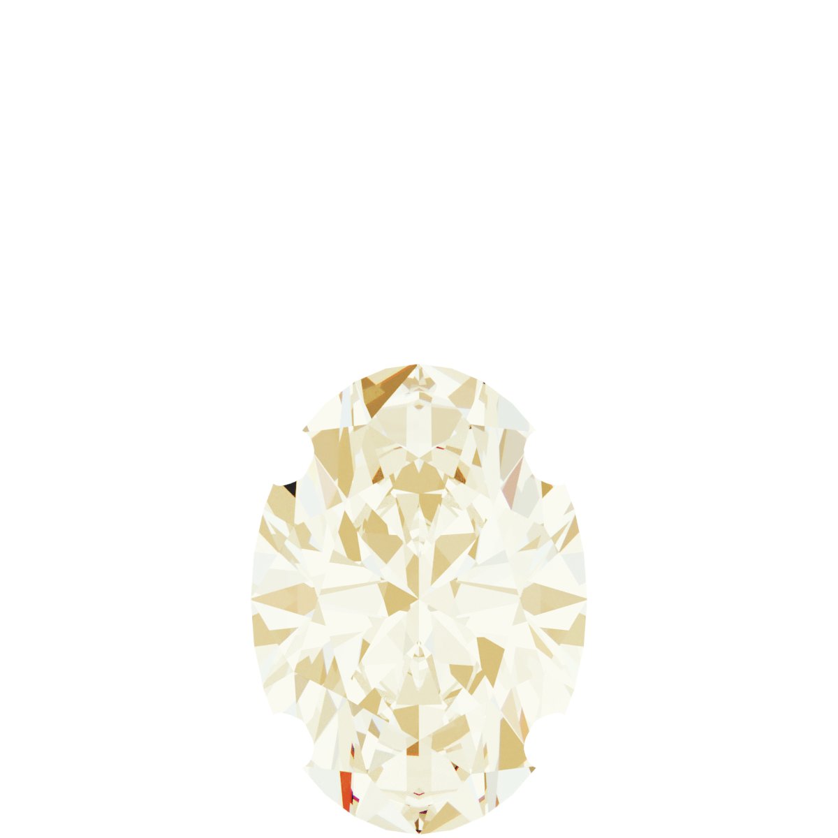 Oval 4-Prong Solitaire Necklace or Pendant