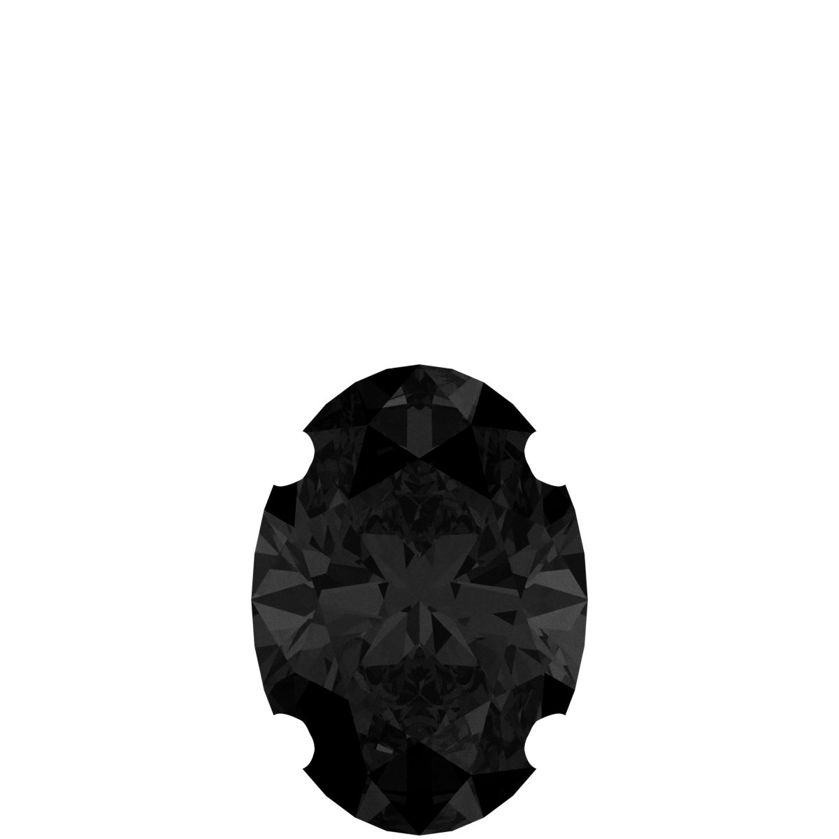 Oval 4-Prong Solitaire Necklace or Pendant