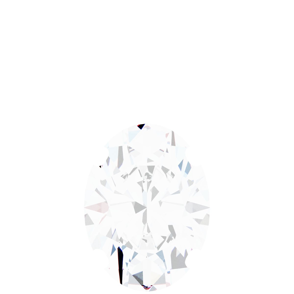 Oval 4-Prong Solitaire Necklace or Pendant