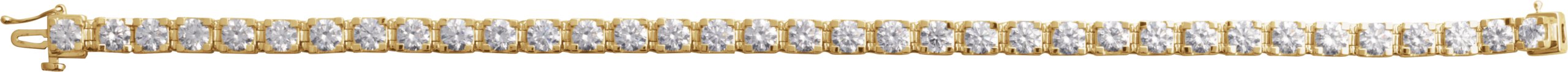 14K Yellow 8 CTW Lab-Grown Diamond Line 7 1/4 Bracelet