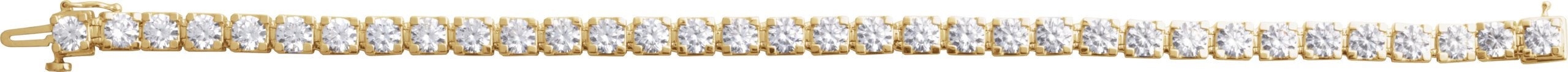 14K Yellow 10 CTW Lab-Grown Diamond Link 7 1/4 Bracelet