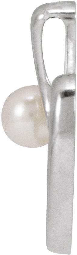 Alternative view of Pearl Heart Necklace or Pendant