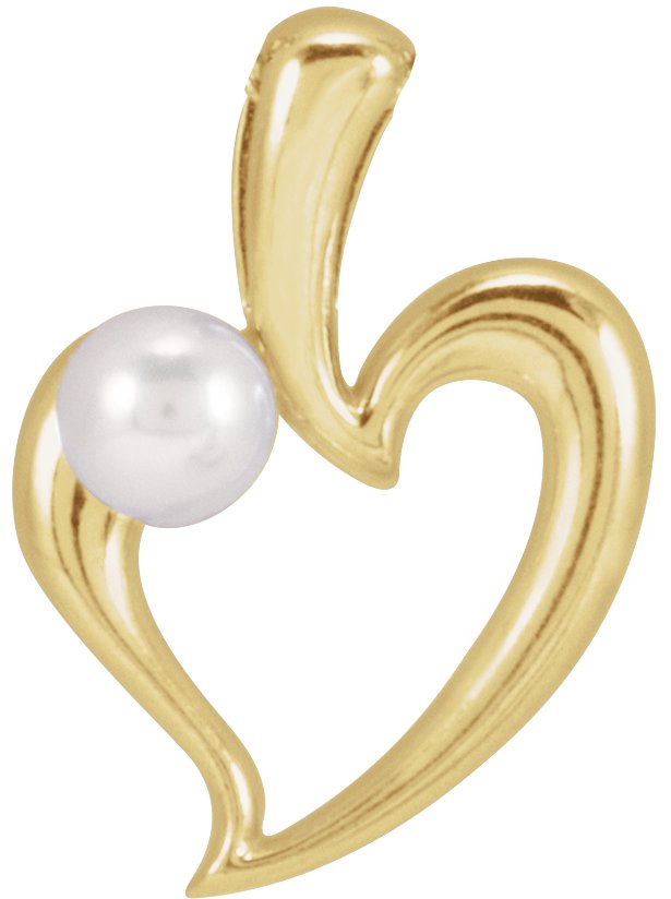Pearl Heart Necklace or Pendant