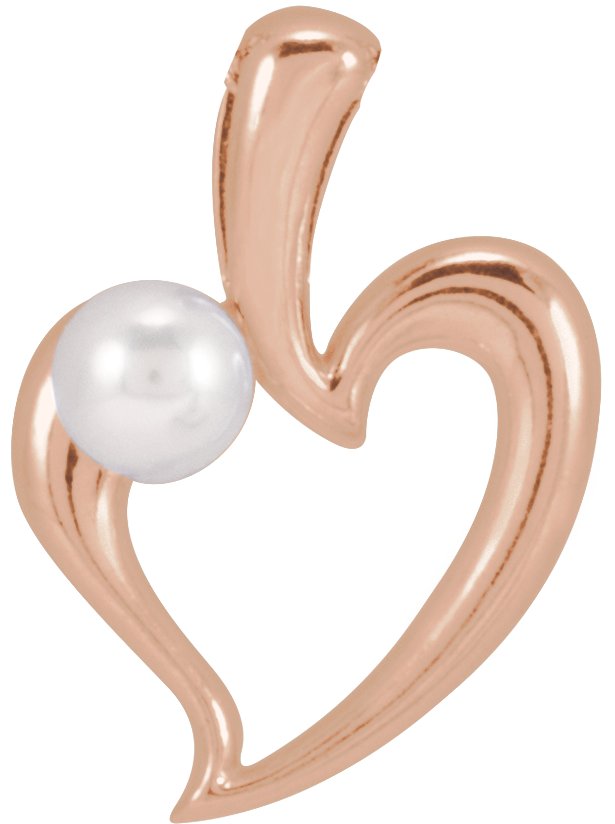 Pearl Heart Necklace or Pendant