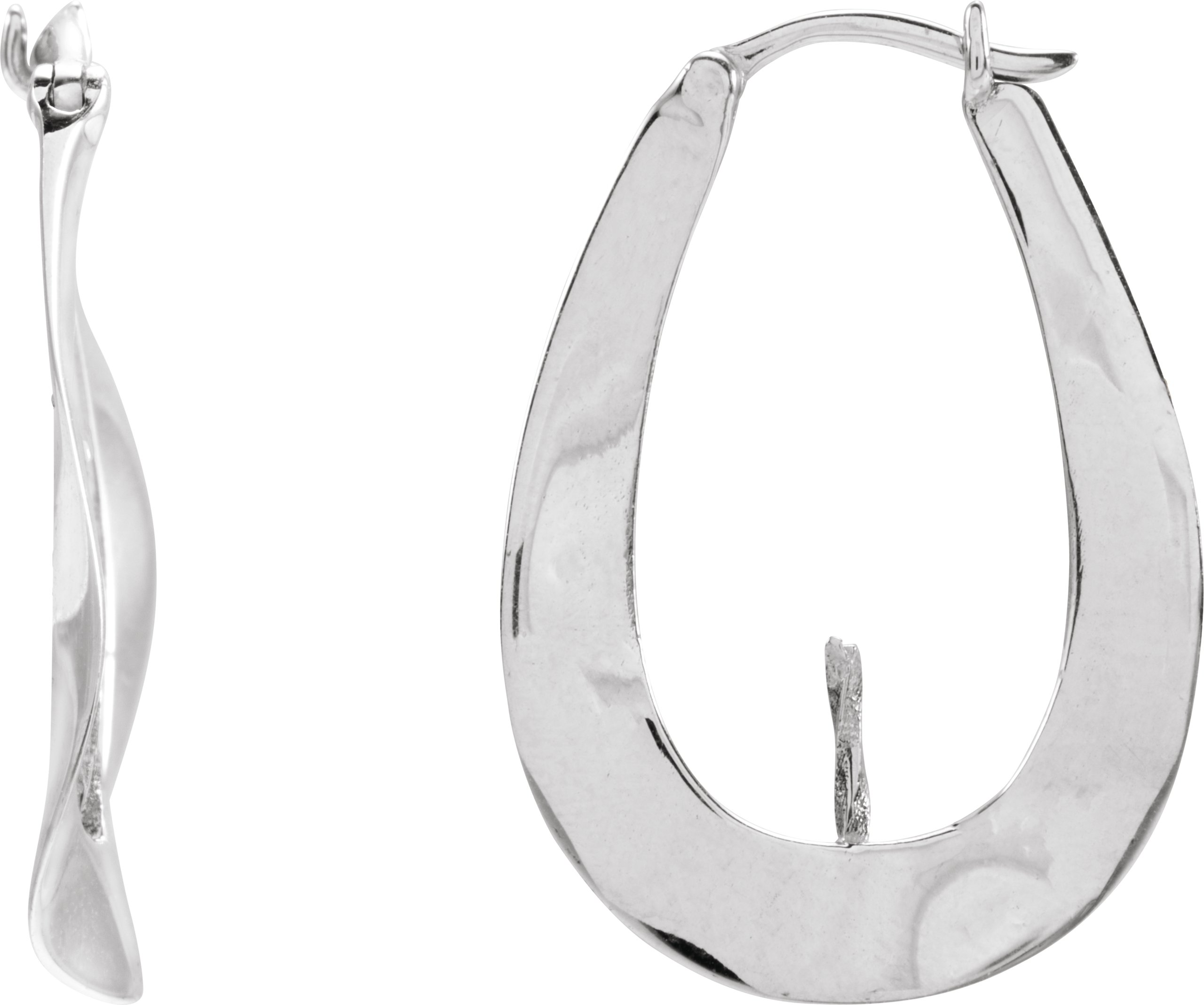 Pearl Hoop Earrings