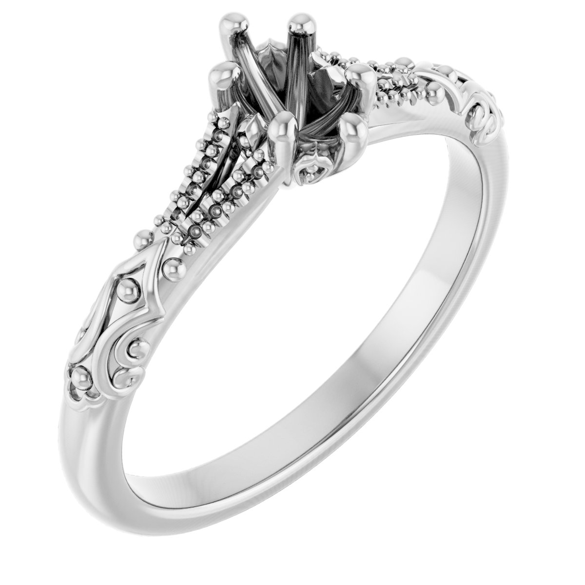 Solitaire Sculptural Engagement Ring